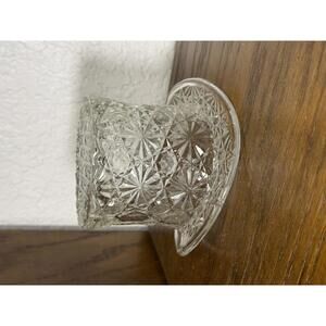 Vintage Fenton Clear Glass "Daisy & Button" Pattern Top Hat